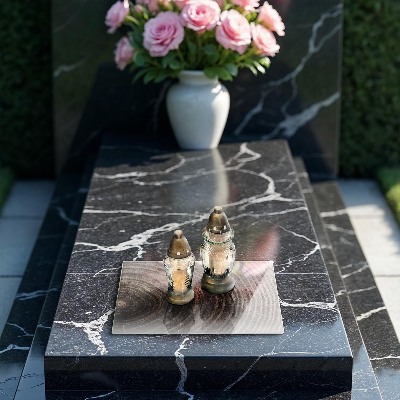 Base para velas de cemitério Anéis de árvores de madeira