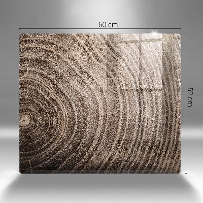 Base para velas de cemitério Anéis de árvores de madeira