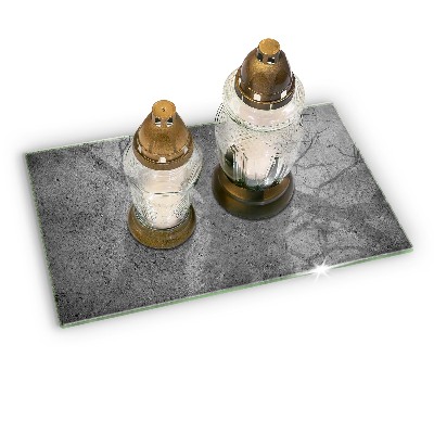 Base para velas de cemitério Textura de pedra de concreto