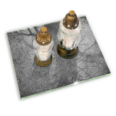 Base para velas de cemitério Textura de pedra de concreto