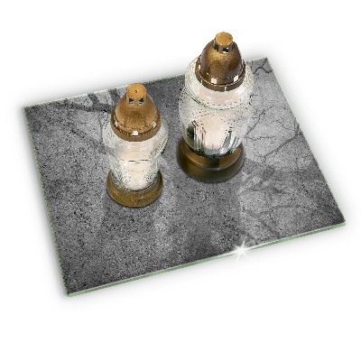 Base para velas de cemitério Textura de pedra de concreto