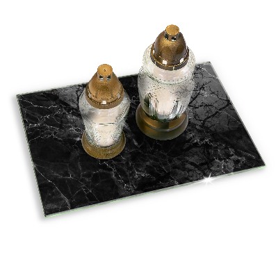 Base para velas de cemitério Mármore elegante