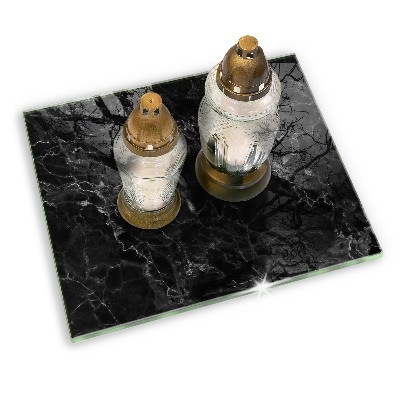 Base para velas de cemitério Mármore elegante