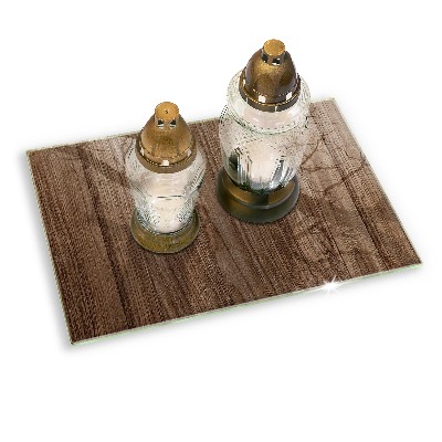 Base para velas de cemitério Textura de madeira