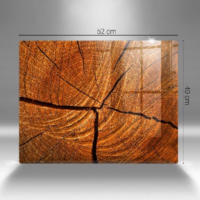 Base para velas de cemitério Estrutura do tronco de madeira