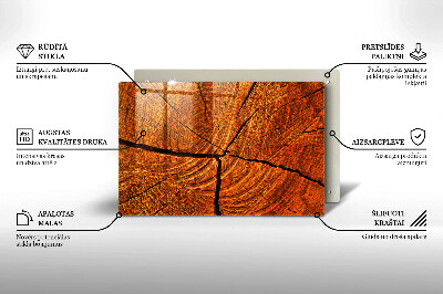 Base para velas de cemitério Estrutura do tronco de madeira