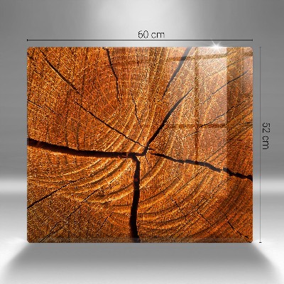 Base para velas de cemitério Estrutura do tronco de madeira