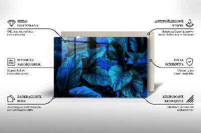 Base para velas de cemitério Folhas de vegetação da selva