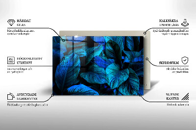 Base para velas de cemitério Folhas de vegetação da selva