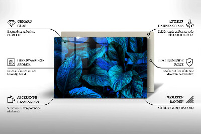 Base para velas de cemitério Folhas de vegetação da selva