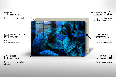 Base para velas de cemitério Folhas de vegetação da selva