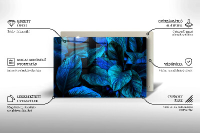 Base para velas de cemitério Folhas de vegetação da selva