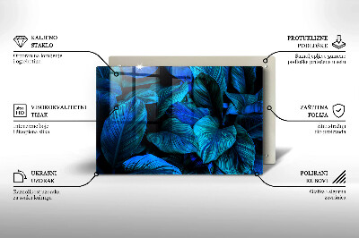 Base para velas de cemitério Folhas de vegetação da selva