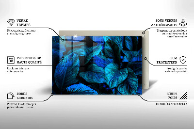 Base para velas de cemitério Folhas de vegetação da selva