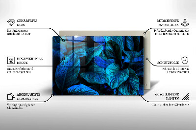 Base para velas de cemitério Folhas de vegetação da selva