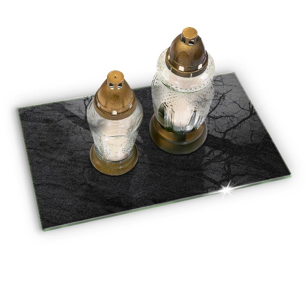 Base para velas de cemitério Textura de pedra