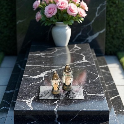 Base para velas de cemitério Abstração de tinta