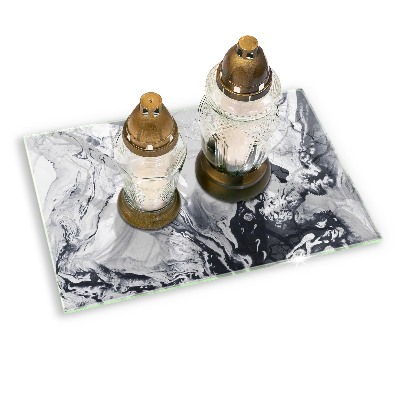 Base para velas de cemitério Abstração de tinta