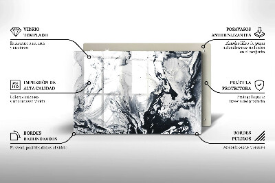 Base para velas de cemitério Abstração de tinta