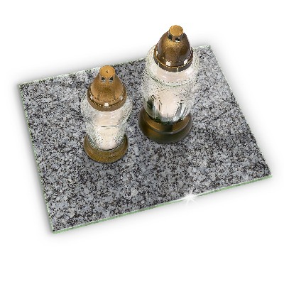 Base para velas de cemitério Textura de pedra