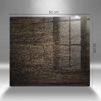 Base para velas de cemitério Casca de textura de madeira