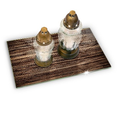 Base para velas de cemitério Textura de madeira