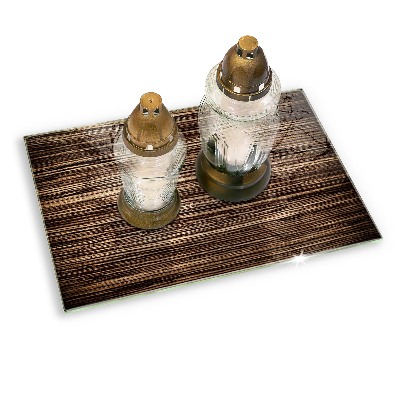 Base para velas de cemitério Textura de madeira