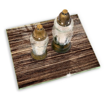 Base para velas de cemitério Textura de madeira