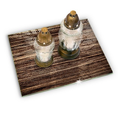 Base para velas de cemitério Textura de madeira