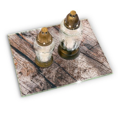 Base para velas de cemitério Estrutura de madeira