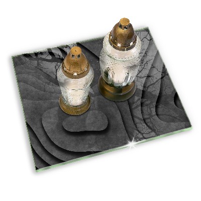 Base para velas de cemitério Formas de pedra 3D