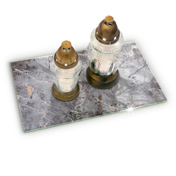 Base para velas de cemitério Textura de pedra