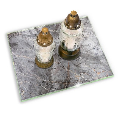 Base para velas de cemitério Textura de pedra