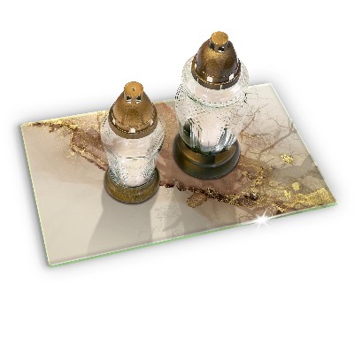 Base para velas de cemitério Ouro abstrato