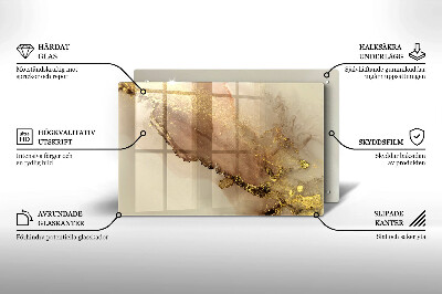Base para velas de cemitério Ouro abstrato