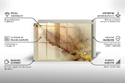 Base para velas de cemitério Ouro abstrato