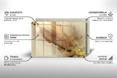 Base para velas de cemitério Ouro abstrato
