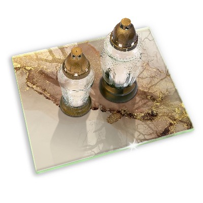 Base para velas de cemitério Ouro abstrato