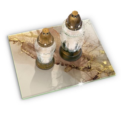 Base para velas de cemitério Ouro abstrato