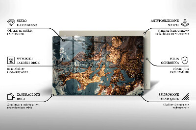Base para velas de cemitério Estrutura de rocha dourada