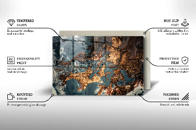 Base para velas de cemitério Estrutura de rocha dourada