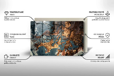 Base para velas de cemitério Estrutura de rocha dourada