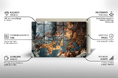 Base para velas de cemitério Estrutura de rocha dourada