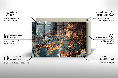 Base para velas de cemitério Estrutura de rocha dourada