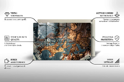 Base para velas de cemitério Estrutura de rocha dourada