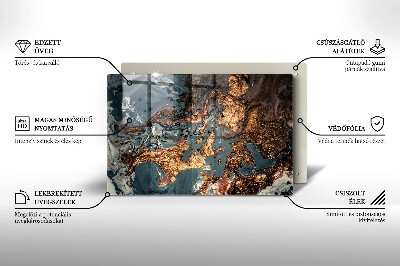 Base para velas de cemitério Estrutura de rocha dourada