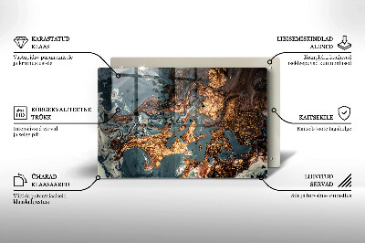 Base para velas de cemitério Estrutura de rocha dourada