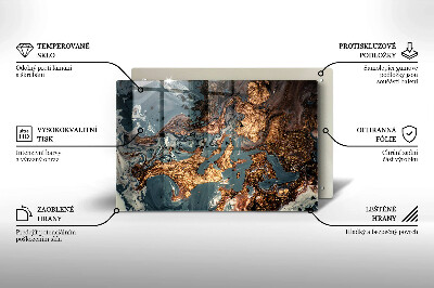 Base para velas de cemitério Estrutura de rocha dourada