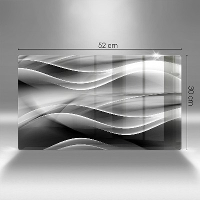 Base para velas de cemitério Linhas suaves de abstração