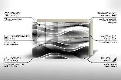 Base para velas de cemitério Linhas suaves de abstração